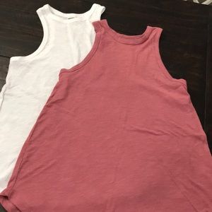 PINK high neck tanks